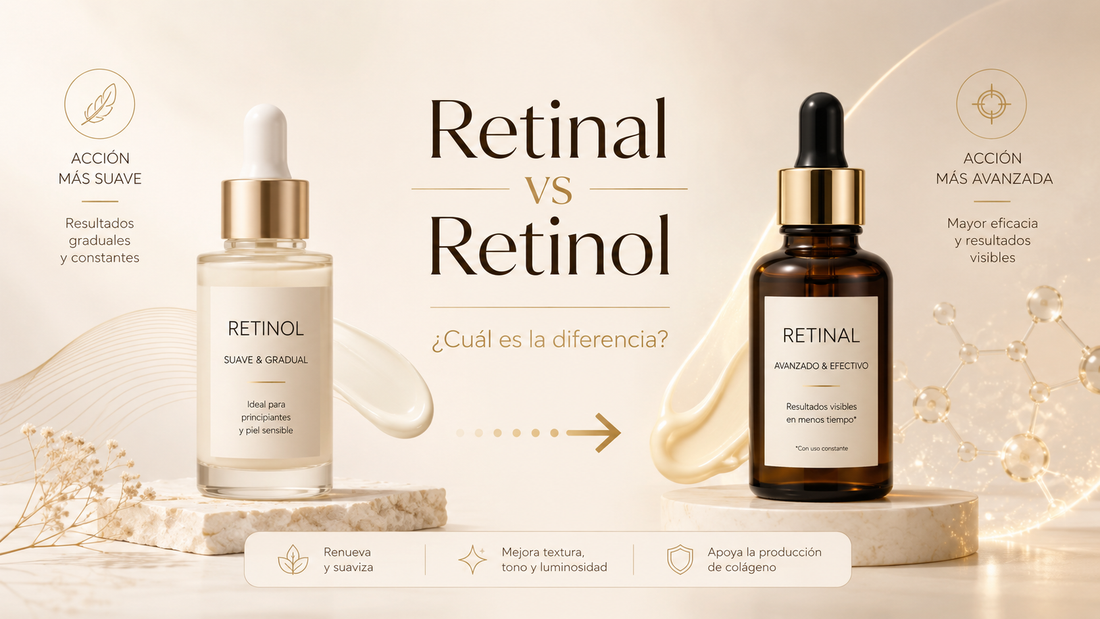 Retinal vs. retinol: ¿cuál es la diferencia y cuál conviene para una rutina anti-edad?