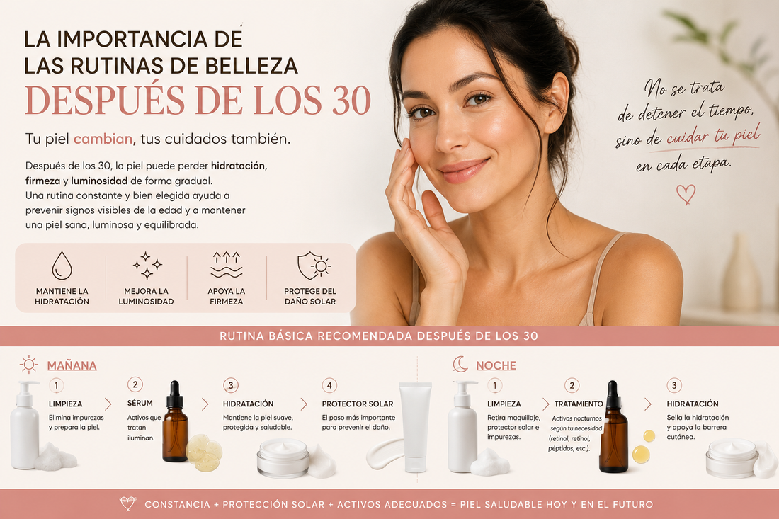La importancia de las rutinas de belleza después de los 30 años