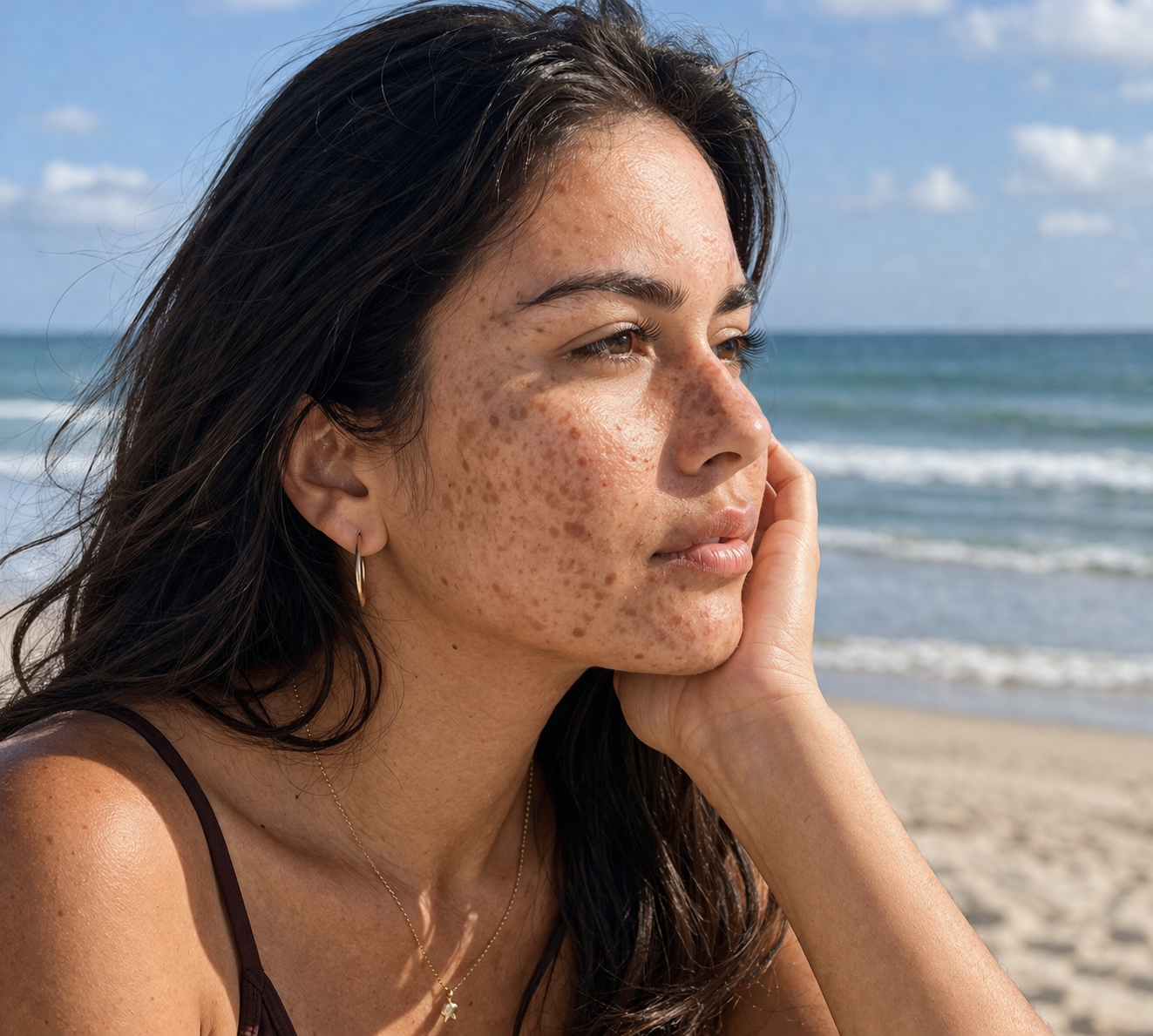 Rutina de belleza para hiperpigmentación superfi cial: ácido kójico, vitamina C y protector solar